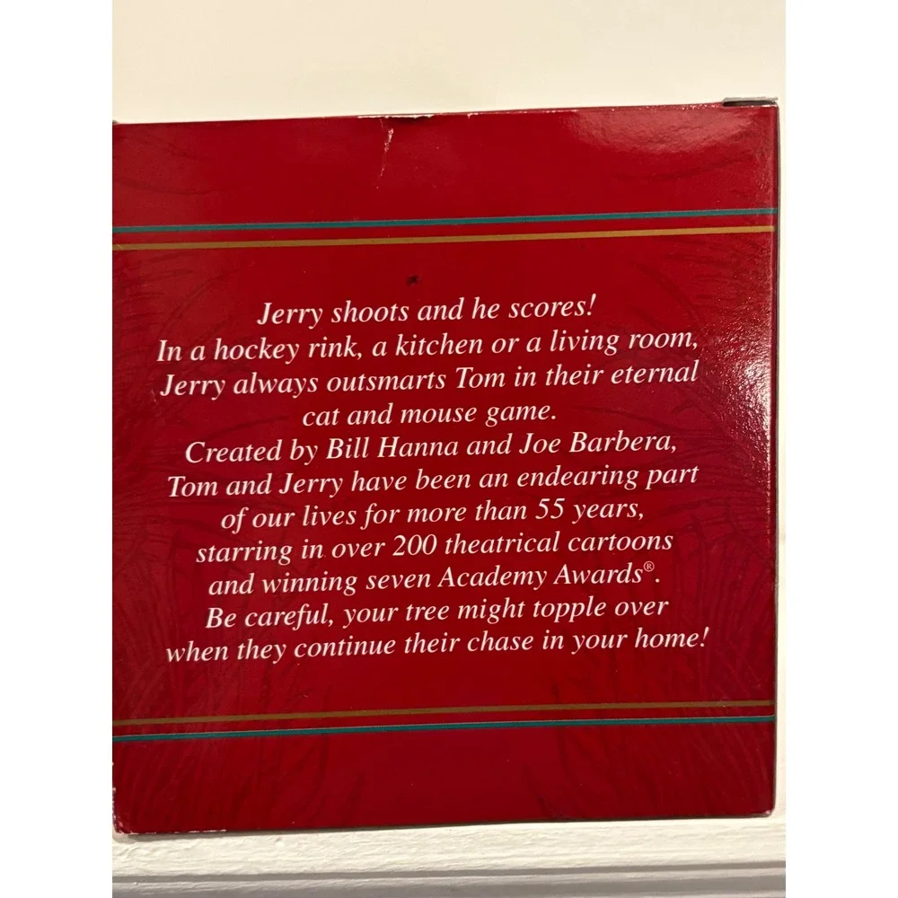 Carlton‎ Cards Tom Jerry Hockey Hijinks Ornament 1998 Heirloom 114 CXOR-117Y NEW